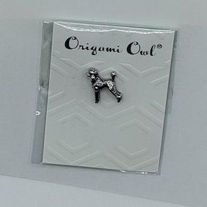 Origami Owl Sterling Silver Poodle Charm